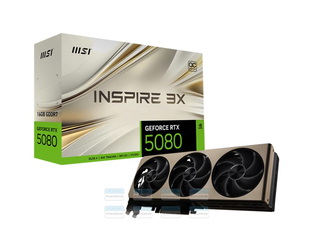 Card Màn Hình Msi Geforce Rtx 5080 16g Inspire 3x Oc 1