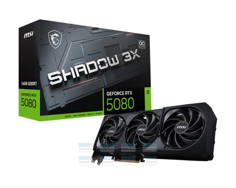 Card Màn Hình Msi Geforce Rtx 5080 16g Shadow 3x Oc 1