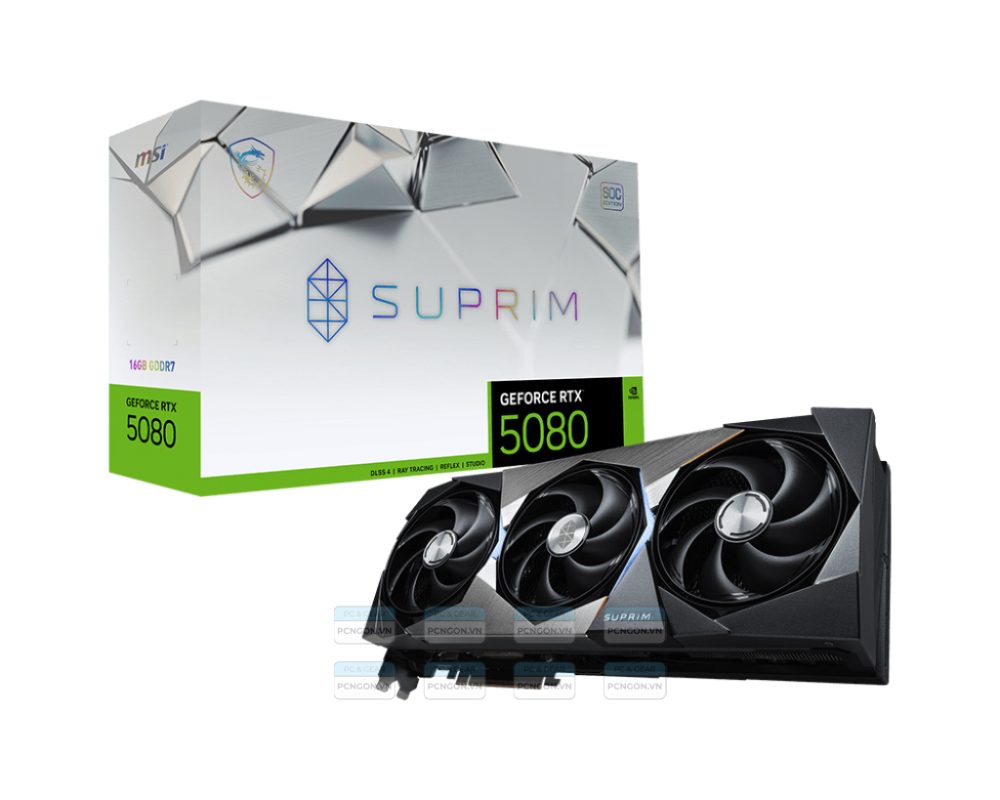 Card Màn Hình Msi Geforce Rtx 5080 16g Suprim Soc 1