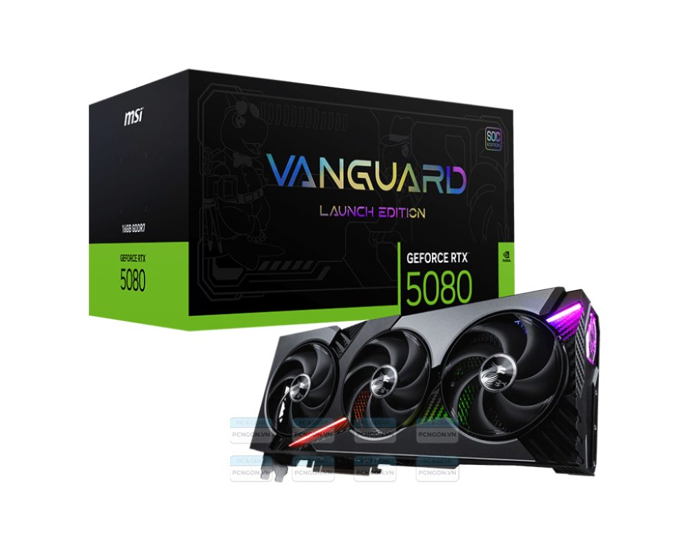 Card Màn Hình Msi Geforce Rtx 5080 16g Vanguard Soc Launch Edition 1