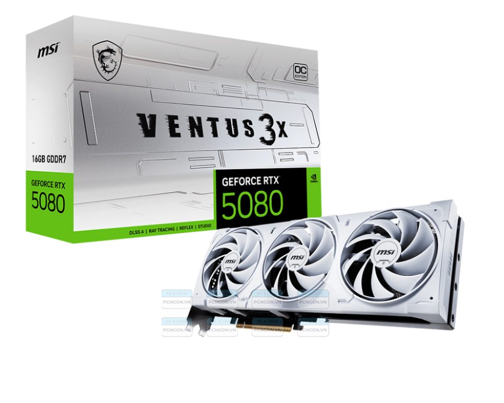 Card Màn Hình Msi Geforce Rtx 5080 16g Ventus 3x Oc White 1