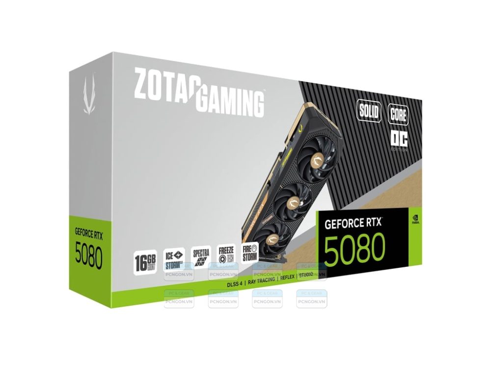 Card Màn Hình Zotac Gaming Geforce Rtx 5080 Solid Core Oc 1