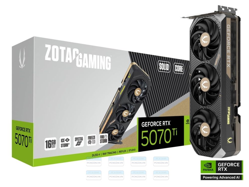 Card Màn Hình Zotac Gaming Geforce Rtx 5070 Ti Solid Core 1