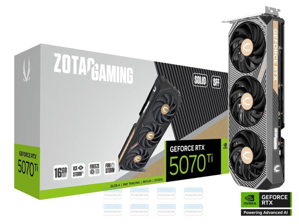 Card Màn Hình Zotac Gaming Geforce Rtx 5070 Ti Solid Sff 1