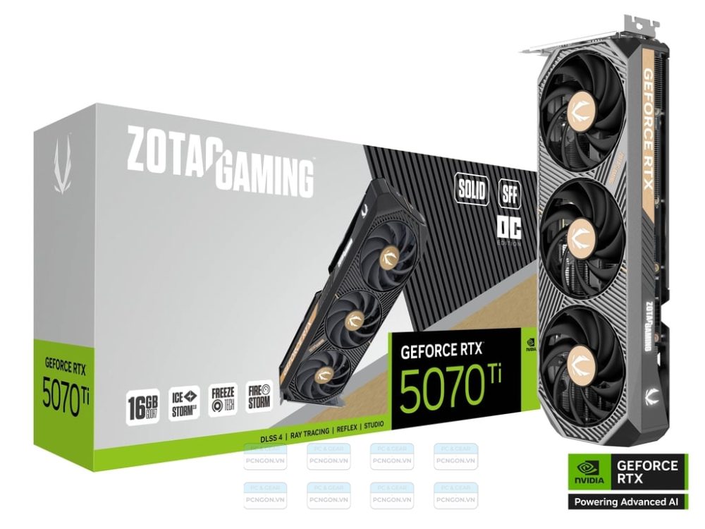 Card Màn Hình Zotac Gaming Geforce Rtx 5070 Ti Solid Sff Oc 1