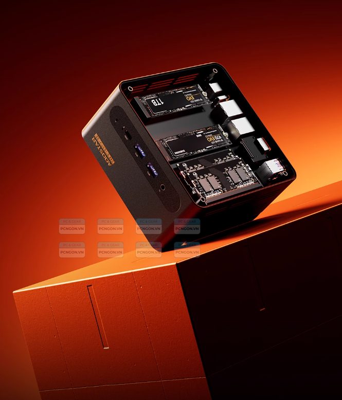 Máy Tính Mini Pc Aoostar G-flip Amd Ryzen Ai 9 Hx 370 (barebone) 4