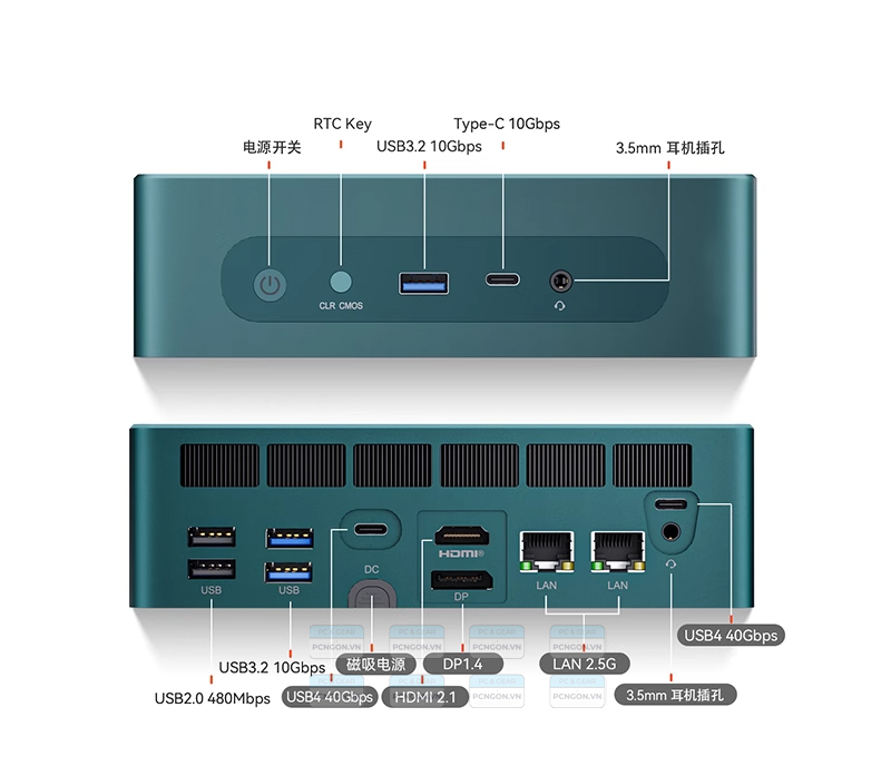 Máy Tính Mini Pc Beelink Gtr7 Pro Amd Ryzen 9 7940hs 2