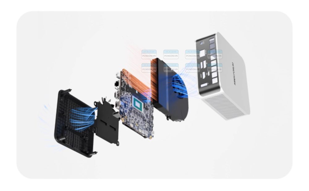 Máy Tính Mini Pc Minisforum Ai X1 370 Amd Ryzen Ai 9 Hx370 6