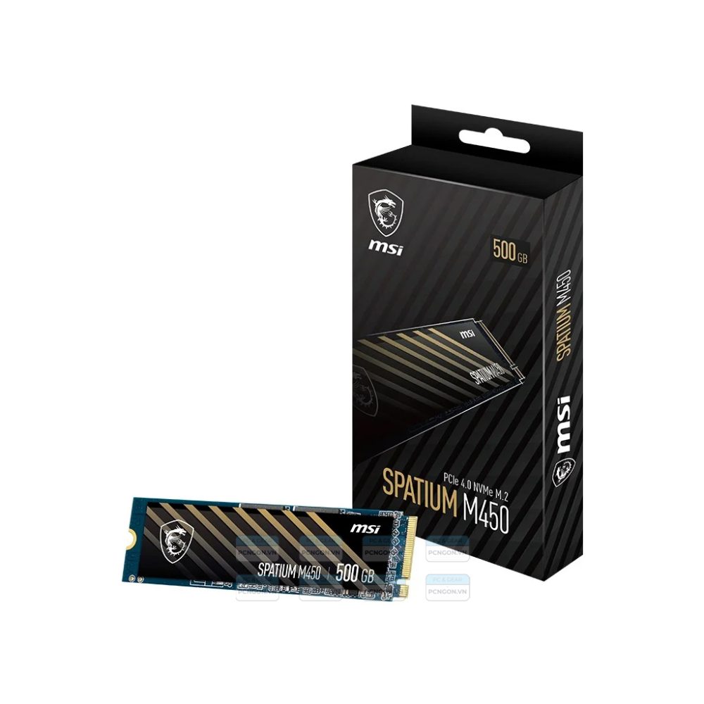 Ổ Cứng Ssd Msi Spatium M450 Pcie 4.0 Nvme M.2 500gb 1