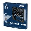 Quạt Tản Nhiệt Arctic F14 Pwm Pst Fan Black 4