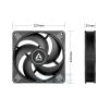Quạt Tản Nhiệt Arctic P12 Max Fan Black 12cm 3