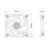 Quạt Tản Nhiệt Arctic P14 Pwm Pst Argb Fan White 2