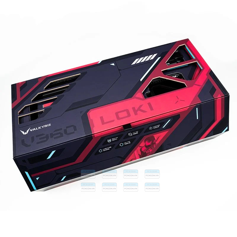 Tản Nhiệt Nước Aio Valkyrie Loki V360 Đen đỏ 1