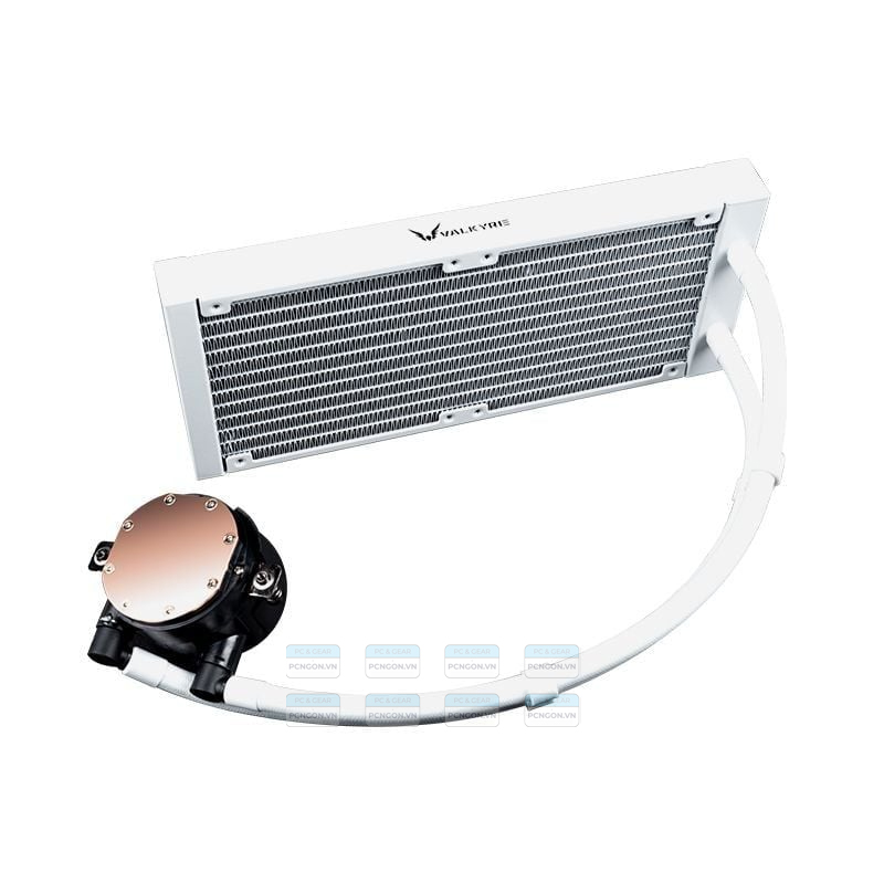 Tản Nhiệt Nước Aio Valkyrie Merlin V240 Trắng Tím 2