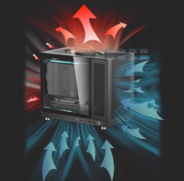 Vỏ Case Máy Tính Mini Itx Shiny Snake G350 Đen 2