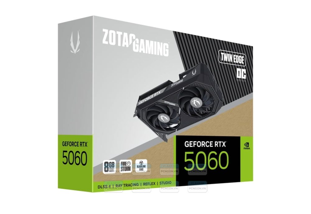 Card Màn Hình Zotac Gaming Geforce Rtx 5060 8gb Twin Edge Oc Gddr7 3
