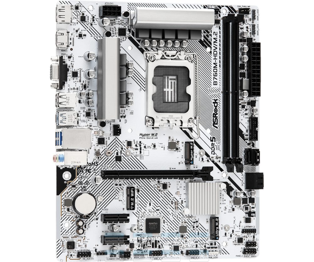 Mainboard Asrock B760m-hdv M.2 White 4