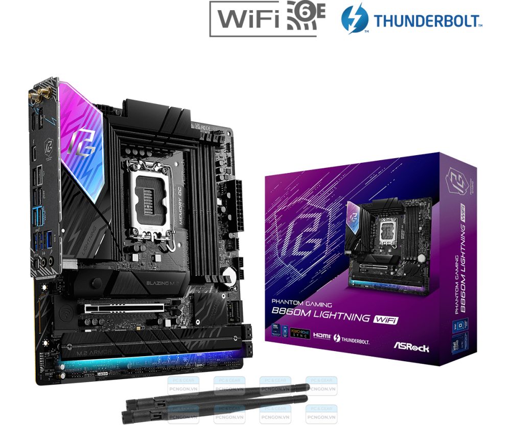 Mainboard Asrock B860m Lightning Wifi Ddr5 1