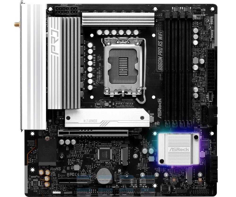 Mainboard Asrock B860m Pro Rs Wifi Ddr5 3