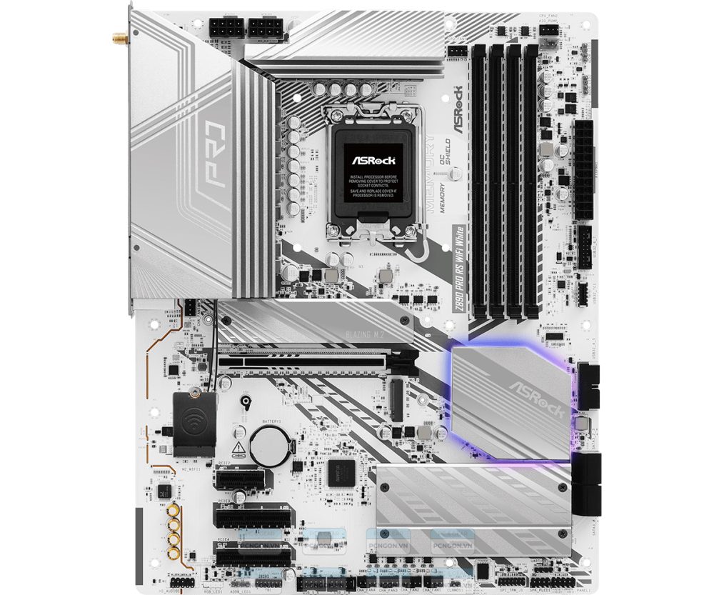 Mainboard Asrock Z890 Pro Rs Wifi White Ddr5 2