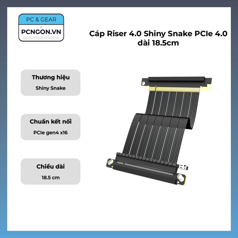 Cáp Riser PCI-E 3.0 Adt-Link dài 18cm - Pcngon