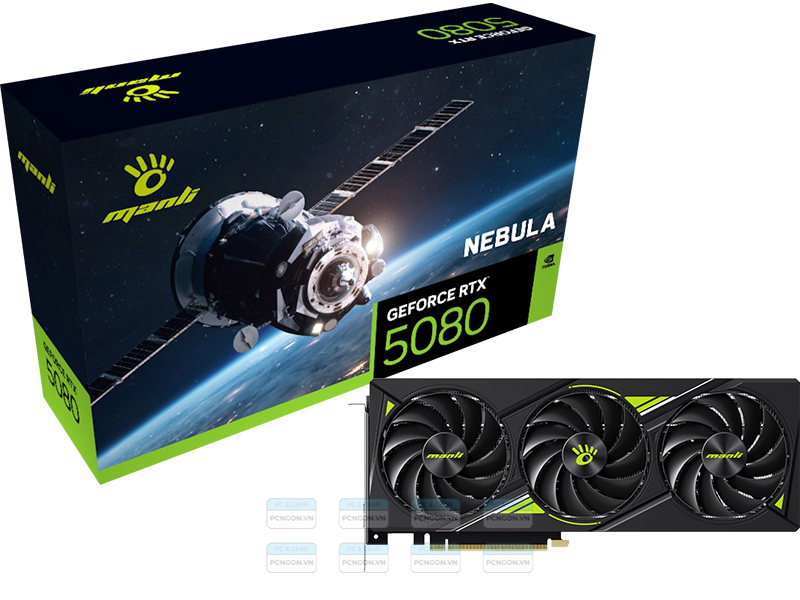 Card Màn Hình Manli Nebula Geforce Rtx 5080 16gb Gddr7 1