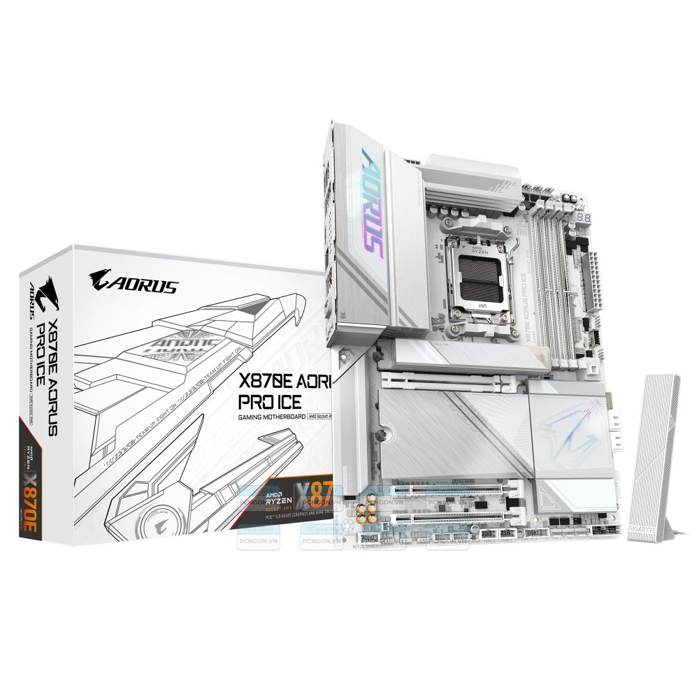 Mainboard Gigabyte X870e Aorus Pro Ice Wifi 7 Ddr5 1
