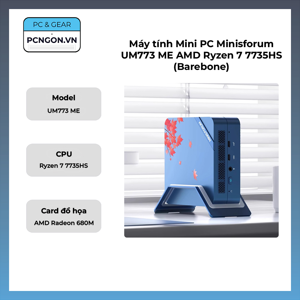 Máy Tính Mini Pc Minisforum Um773 Me Amd Ryzen 7 7735hs (barebone)