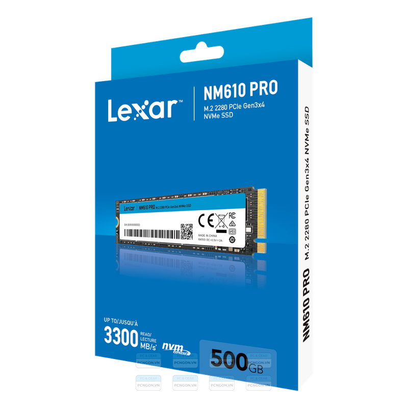 Ổ Cứng Ssd Nvme Lexar Nm610 Pro 500gb Gen3 X4 2