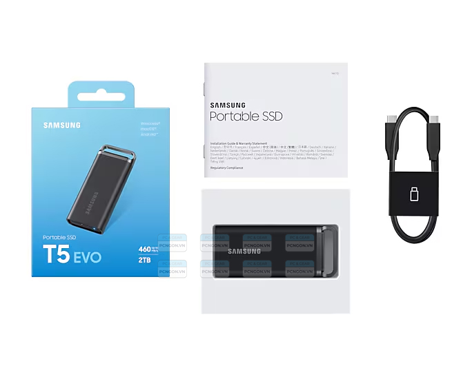 Ổ Cứng Di động Ssd Samsung T5 2tb Black 3
