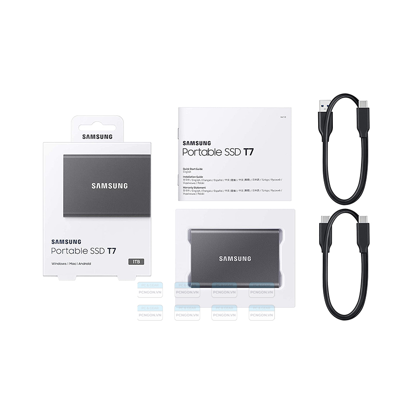Ổ Cứng Di động Ssd Samsung T7 Portable 1tb Màu Xám 2