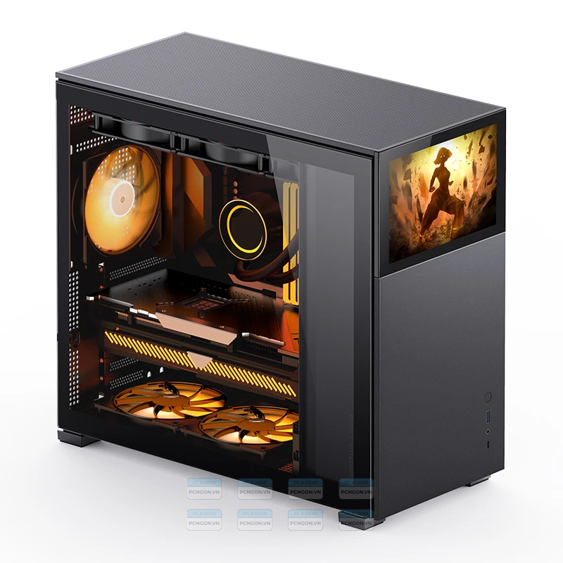 Vỏ Case Máy Tính Jonsbo D41 Standard Screen (black, White) 1