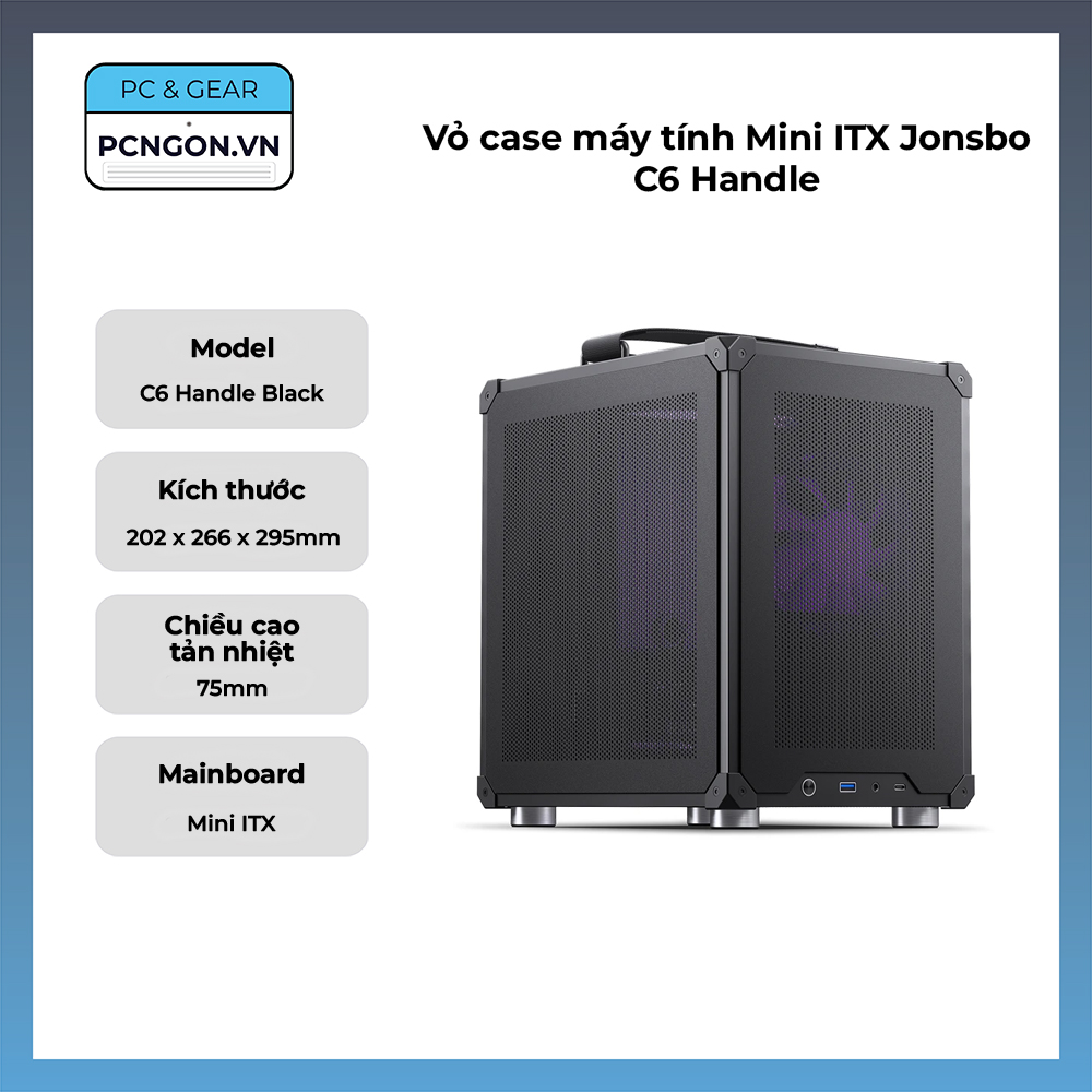Vỏ Case Máy Tính Mini Itx Jonsbo C6 Handle