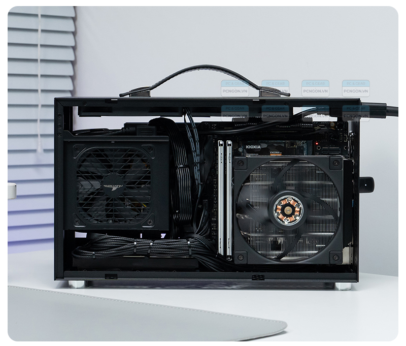 Vỏ Case Máy Tính Mini Itx Shiny Snake S400 Pro Đen (không Kèm Riser) 5
