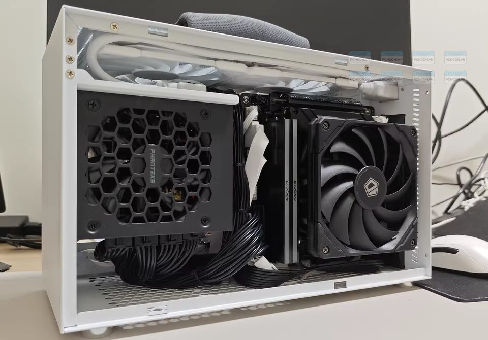 Vỏ Case Máy Tính Mini Itx Shiny Snake S400 Trắng (không Kèm Riser) 12