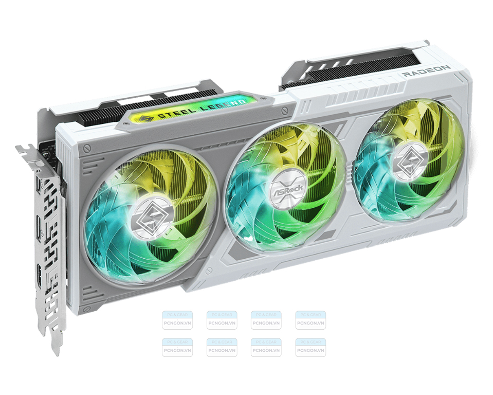 Card Màn Hình Asrock Rx 9060 Xt Steel Legend 16gb Oc 3