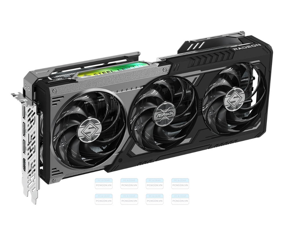 Card Màn Hình Asrock Rx 9070 Xt Steel Legend Dark 16gb 3
