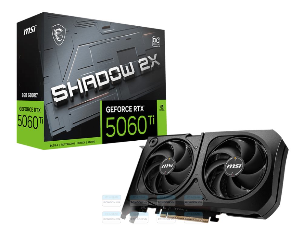 Card Màn Hình Msi Geforce Rtx 5060 Ti 8g Shadow 2x Oc Plus 1
