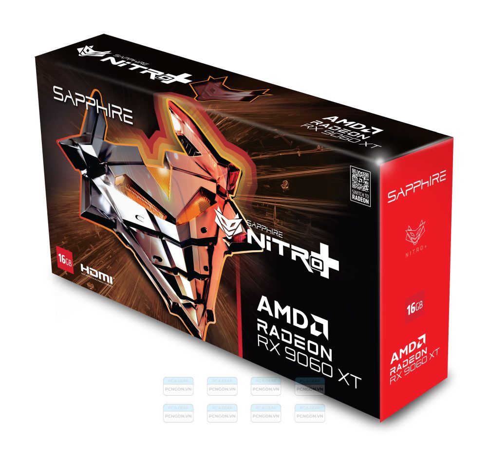 Card Màn Hình Sapphire Nitro Amd Radeon Rx 9060 Xt Gaming Oc 16gb 6