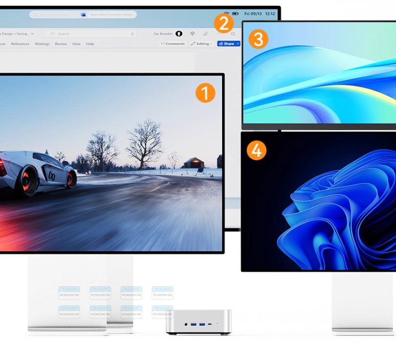 Máy Tính Mini Pc Aoostar Maco (ryzen 7 H 255ryzen 7 Pro 8845hs, Barebone) 3