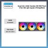 Quạt Tản Nhiệt Jonsbo Zb-360 Pack 3 Fan Liền Gió Ngược (trắng, Đen)