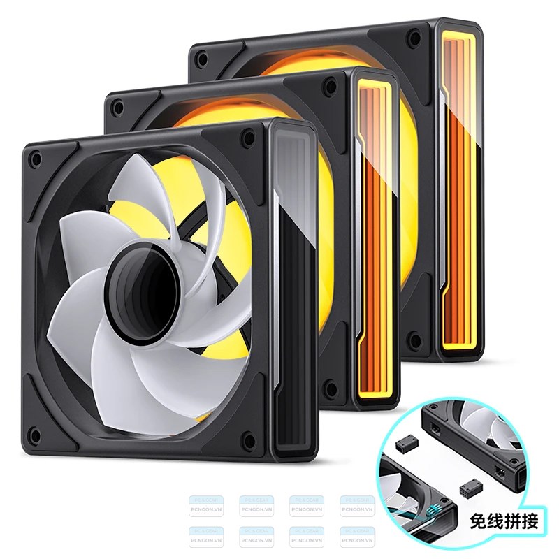 Quạt Tản Nhiệt Jonsbo Zk-120br 12025 Kết Nối Không Dây Pack 3 (gió Ngược) 5