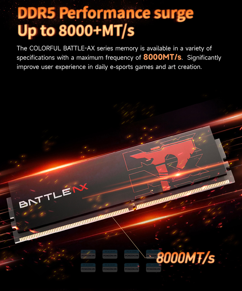 Ram Pc Ddr5 Colorful Battle Ax 16g 6000 C38 Pure Black Oc 2