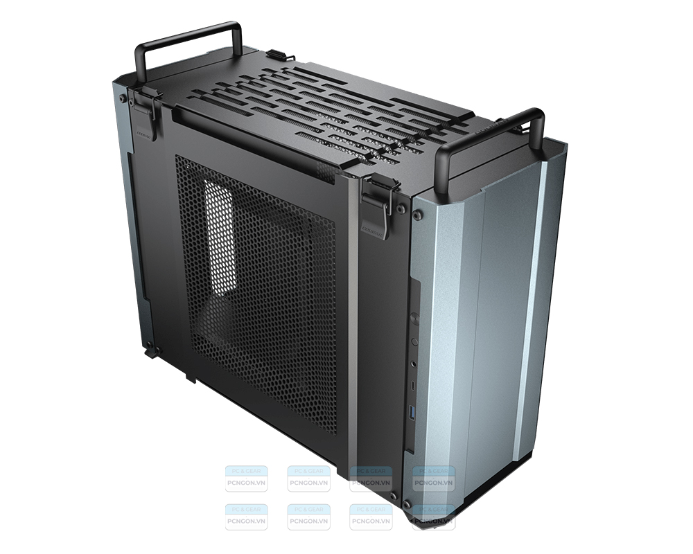 Vỏ Case Máy Tính Mini Itx Cougar Dust 2 (xám Titan, Gold) 10