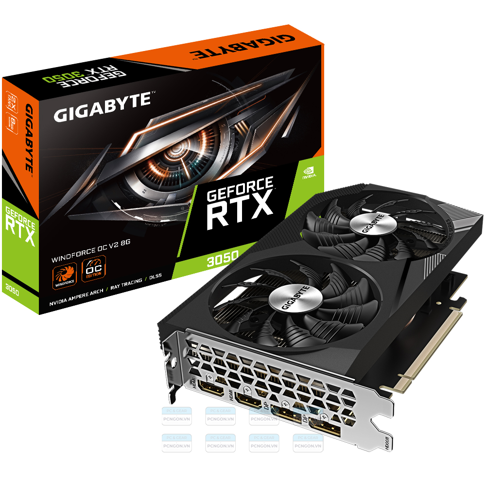 Card Màn Hình Gigabyte Geforce Rtx 3050 Windforce Oc V2 8g 1