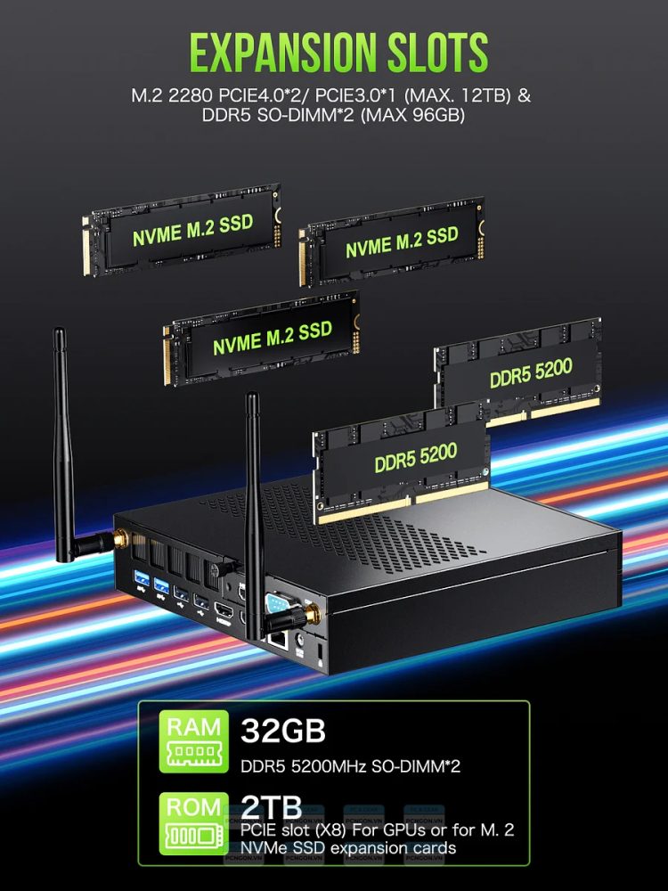 Máy Tính Mini Pc Gmktec K10 Intel I9 13900hk (barebone) 4