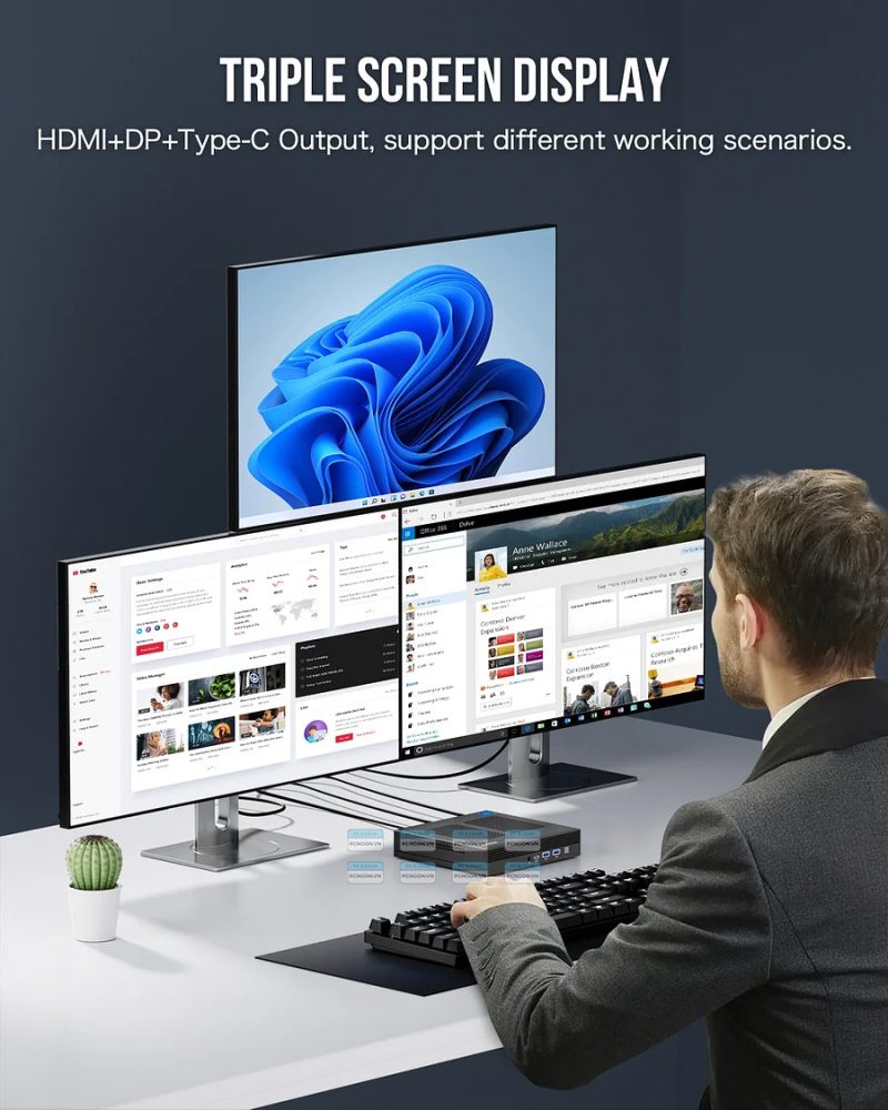 Máy tính Mini PC GMKtec M4 Intel i9 11900H (Barebone) 2