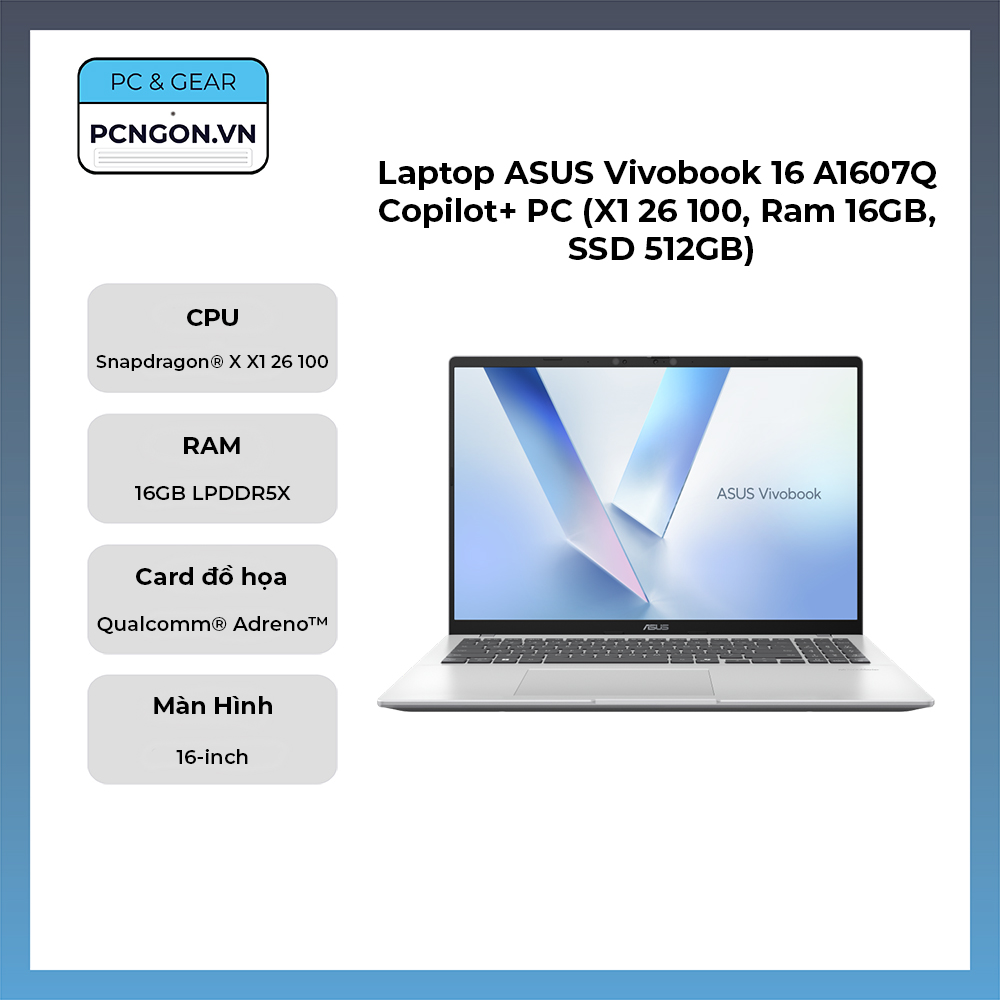 Laptop Asus Vivobook 16 A1607q Copilot Pc