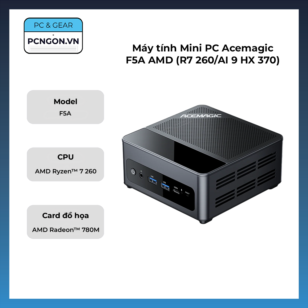 Máy Tính Mini Pc Acemagic F5a Amd (r7 260ai 9 Hx 370)