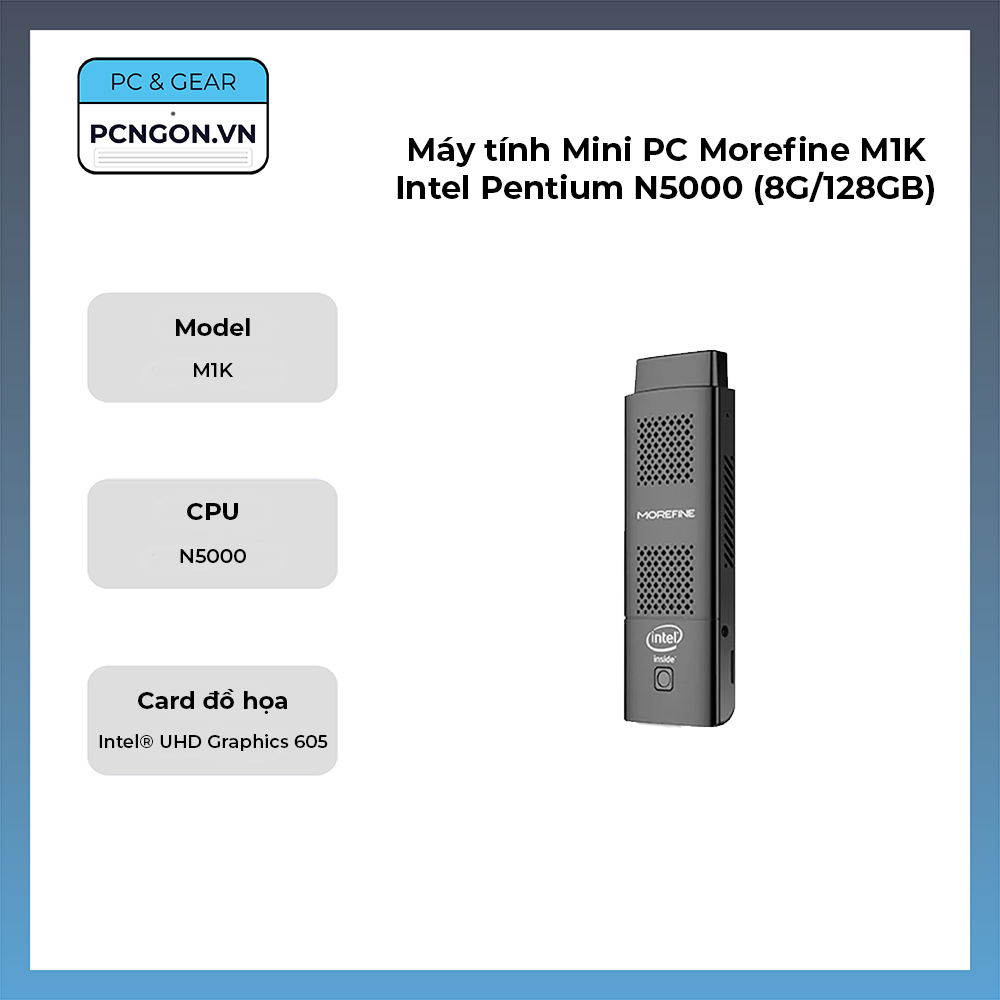 Máy Tính Mini Pc Morefine M1k Intel Pentium N5000 (8g,128gb)